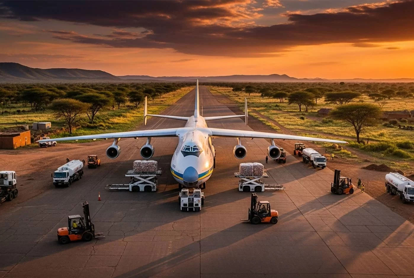 afrikada hava kargo tasimaciligina dair kritik rotalar